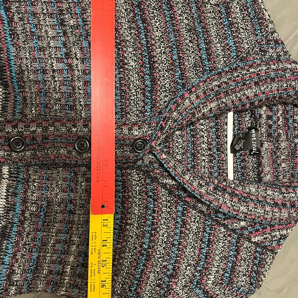 Wet Seal Multicolor Knit Sweater Large - Picture 3 of 5